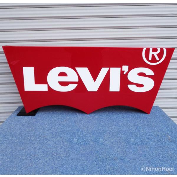 送料無料 ◇ LEVI'S 立体 アクリル 看板 片面 幅910×奥行140×高さ