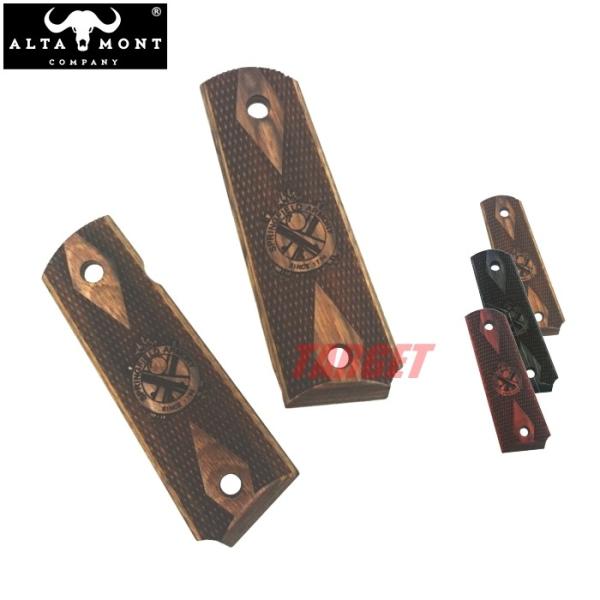 ☆アルタモント COLT M1911A1 ガバメント用 木製グリップ ダイヤ