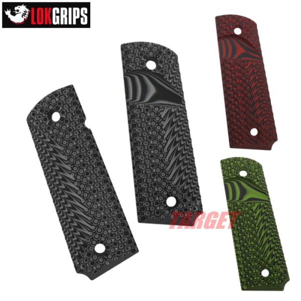 LOKGRIPS 1911フルサイズ用 G10製グリップ Extreme Mg Release LOK Ops