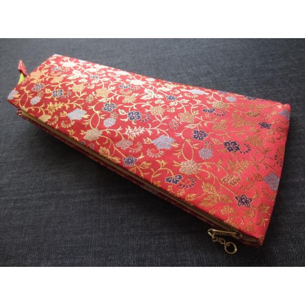 民謡三味線撥入れ(バチ入れ/1丁撥入れ/撥ケース) 1丁用 変形チャック付