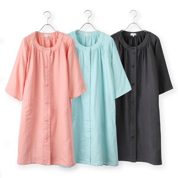 UCHINO (SALE)レディース マシュマロガーゼ ラグランワンピース M