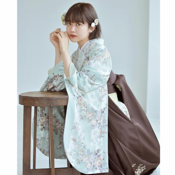 袴 レンタル 卒業式 2尺袖着物 17点セット kami shibai レトロ 袴