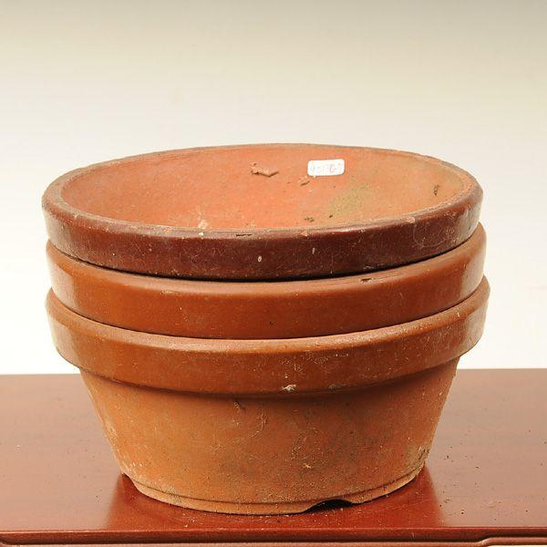 鉢：【中古】素焼き鉢（駄温）7号浅 3個セット*資材 : 遊恵盆栽 Yahoo