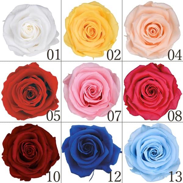 プリザーブドフラワー 花材 とりよせ品 スタンダードローズ(1箱6輪入り