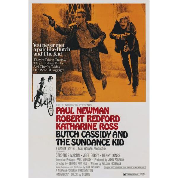 ほぼA4サイズ ミニポスター写真 米国版 明日に向かって撃て ロバート