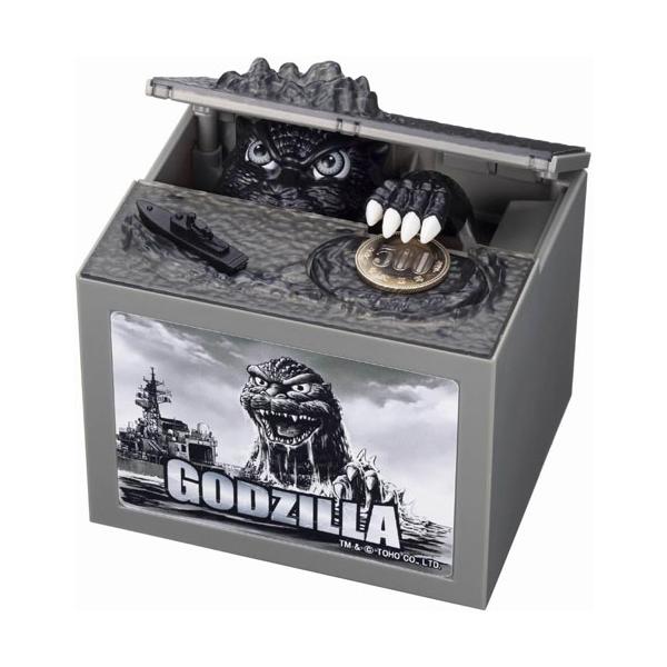 ゴジラバンク モノクロVer 電動貯金箱 : ユウセイ堂2号店 ヤフー