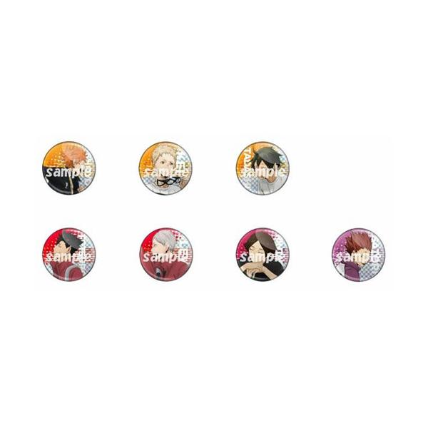 送料無料 ハイキュー!! ミドルブロッカー グリッター缶バッジ 1BOX=7
