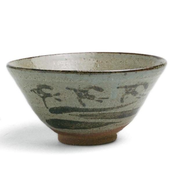 唐津焼：絵唐津飯碗・千鳥文・大・中村恵子《飯碗・ご飯茶碗》 : 和