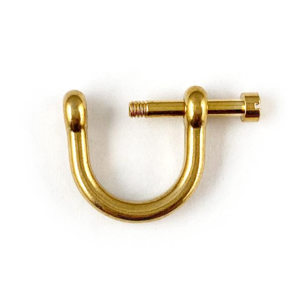 Dカン ネジ式 内径13mm 真鍮製 ブラス レザークラフト 金具 手芸