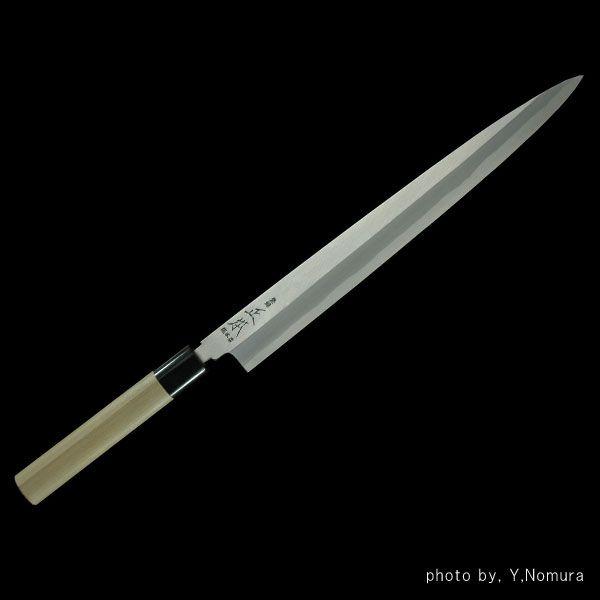 正本総本店 MASAMOTO本霞・玉白鋼 柳刃刺身庖刀 包丁 300mm KS0430