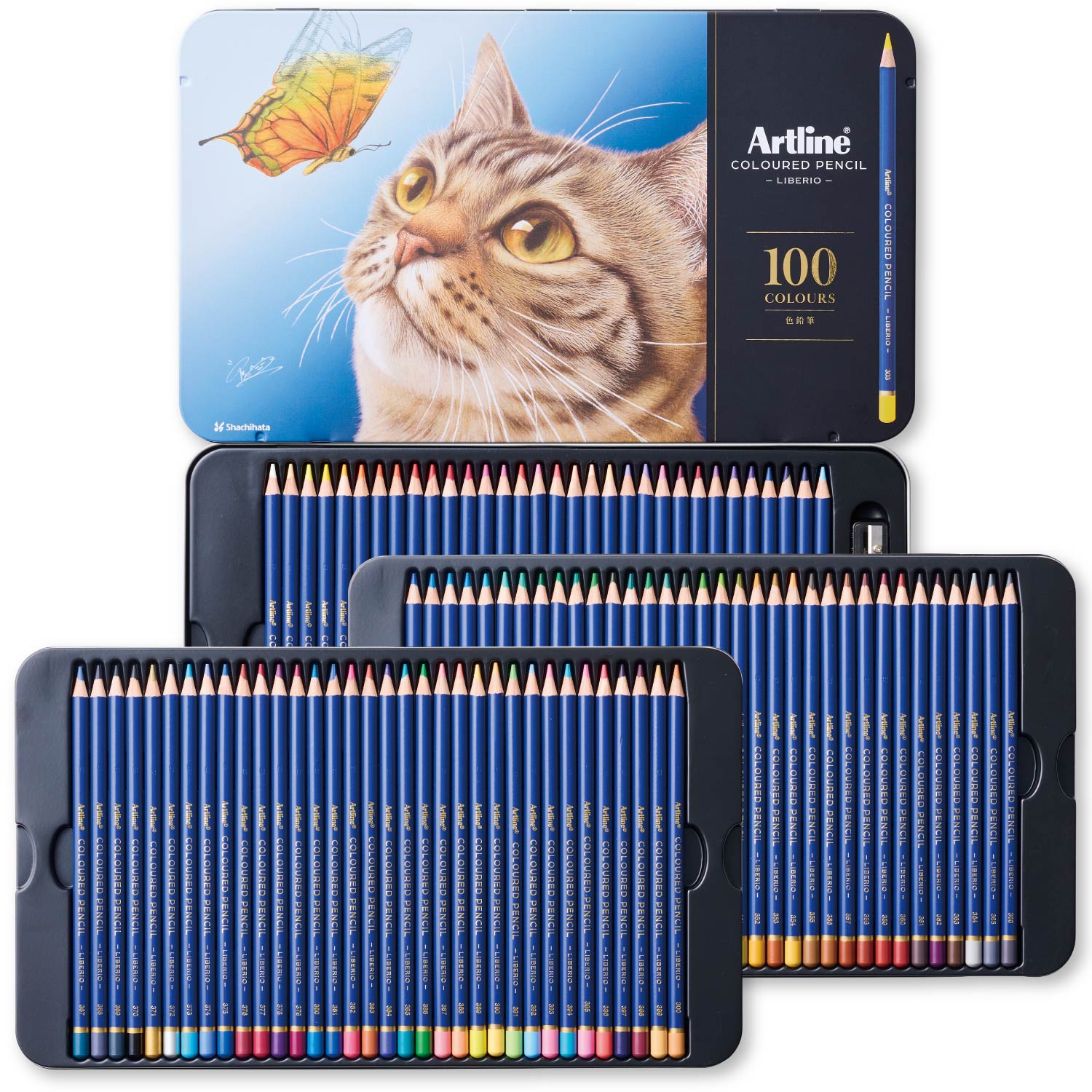 Artline 色鉛筆 LIBERIO (鉛筆削り付き) 60色セット|KCPL-60C/H|商品