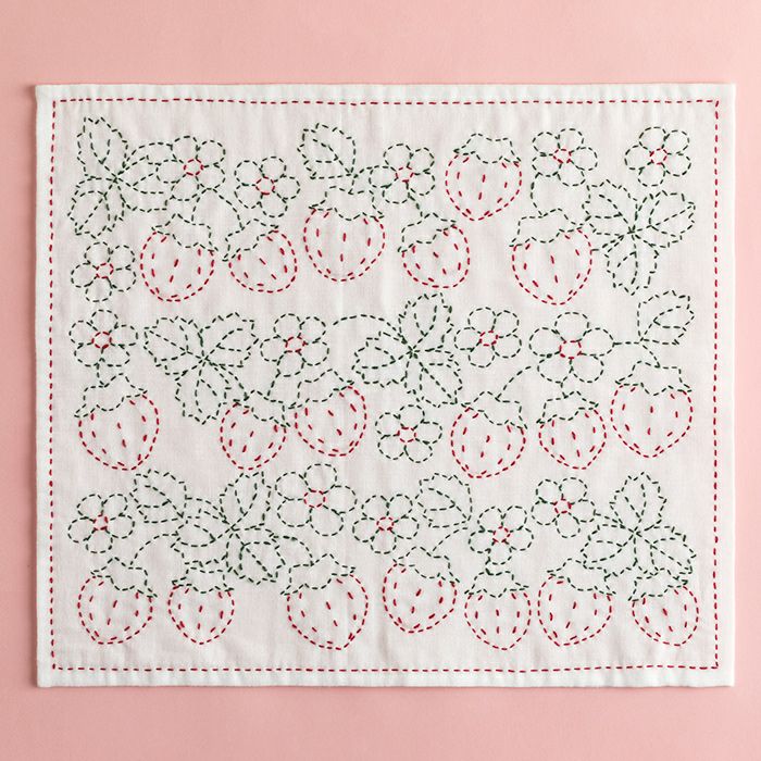 刺し子 いちご | リバティ 生地、編み物、刺繍、刺し子のことなら