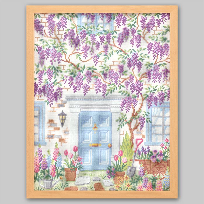 クロスステッチフレーム＜おつきみ飾り＞ | リバティ 生地、編み物