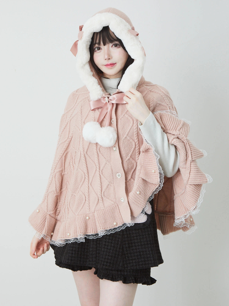 くまちゃんケーブルニット - Ank Rouge(アンクルージュ)のニット