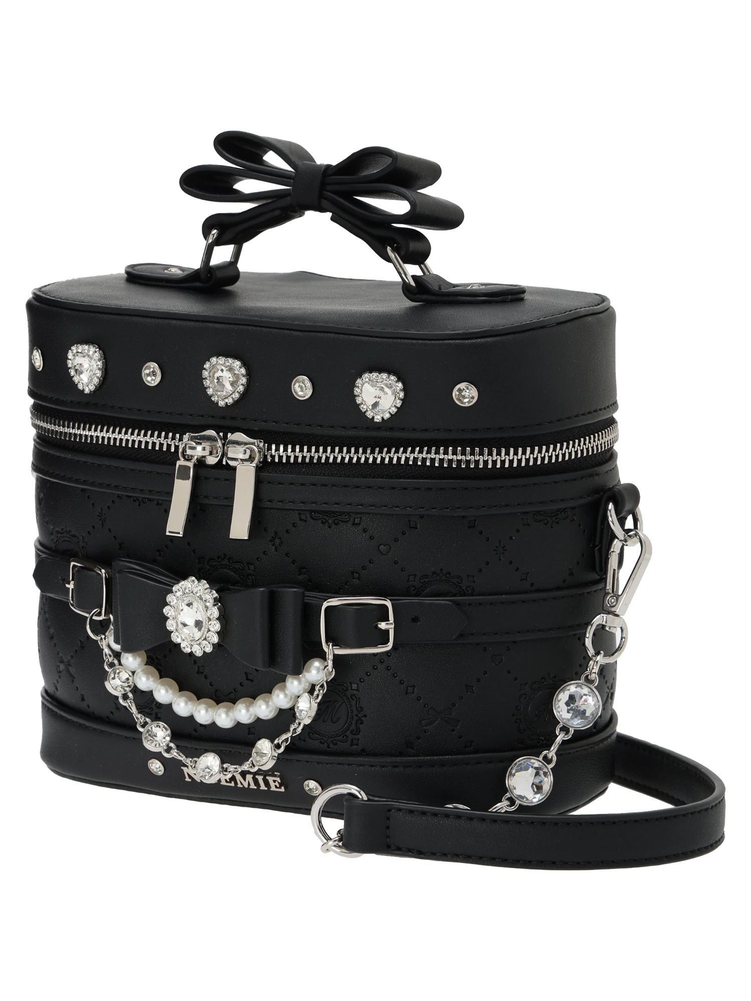 さきまるちゃんコラボ♡キラキラバニティバッグ（ショルダーバッグ｜黒