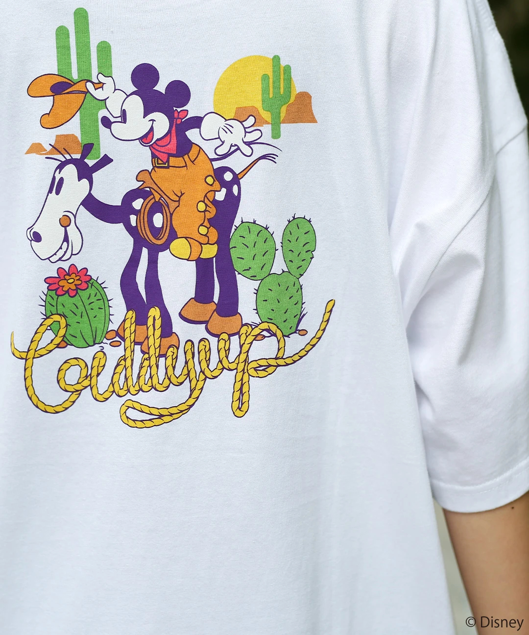 ミッキー“カウボーイ”/プリントTシャツ【WEB限定】 【3月2日(月)15時