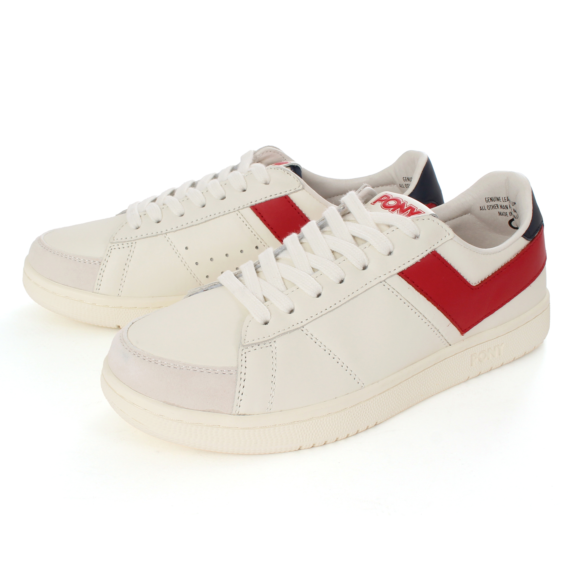 PONY ポニー M-PRO LOW ホワイト/レッド/ネイビー / PONY（ﾎﾟﾆｰ） | 靴