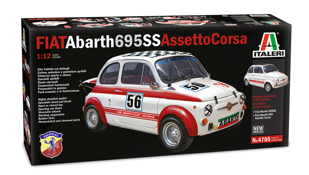 ITALERI - Fiat Abarth 695 SS - Assetto Corsa 1:12 scale - preview