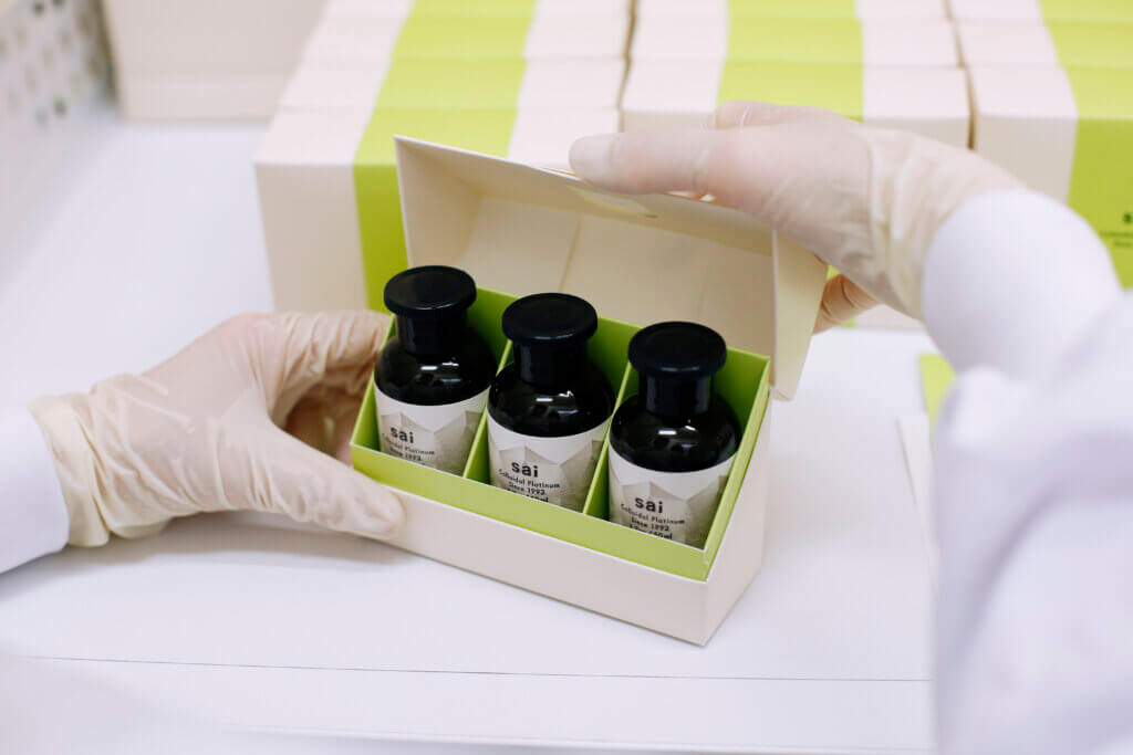 アイノベックス(株)｜還元力に優れたプラチナコロイド飲料「sai」