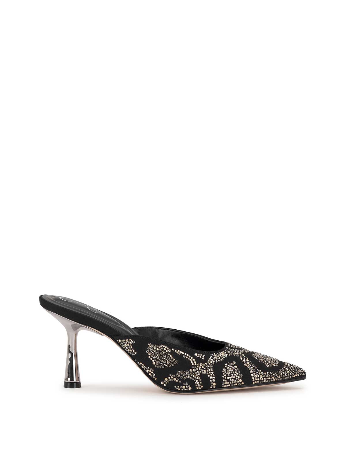 Xia Pointed-Toe Mule in Embellished Black – Jessica Simpson