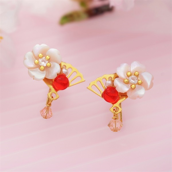 JewelryKyoto onlinestore レッド系 ｜ レッド系 ｜痛くないイヤリング