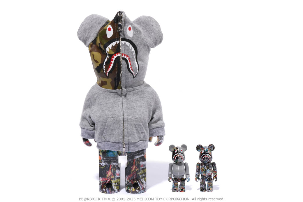 LEGACY CAMO SHARK BE@RBRICK 100%&400% | bape.com