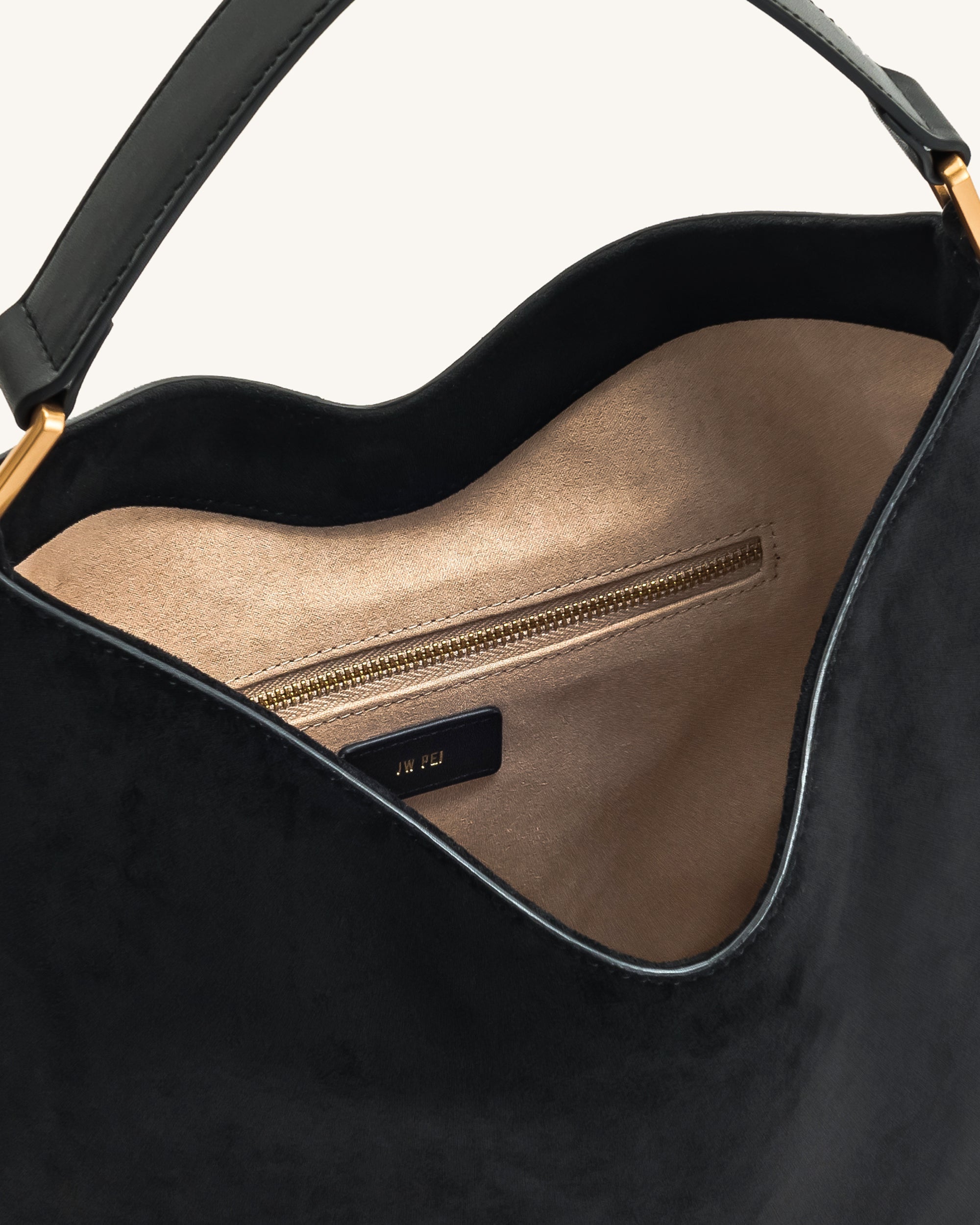 Aria フェイクスエードショルダーバッグ - ブラック - JW PEI Japan