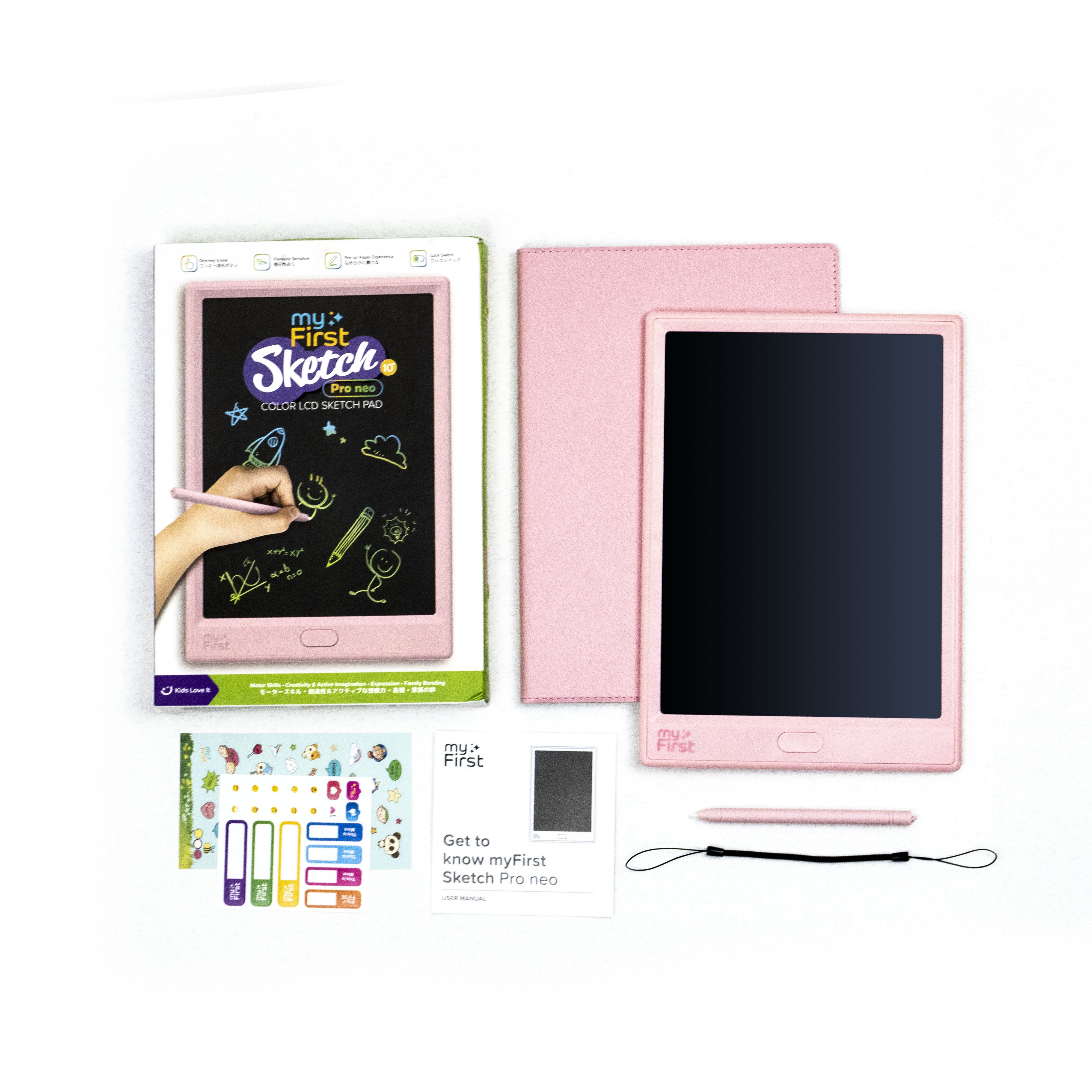 10インチ 電子メモパッド お絵かきボード（カラー表示・非発光LCD