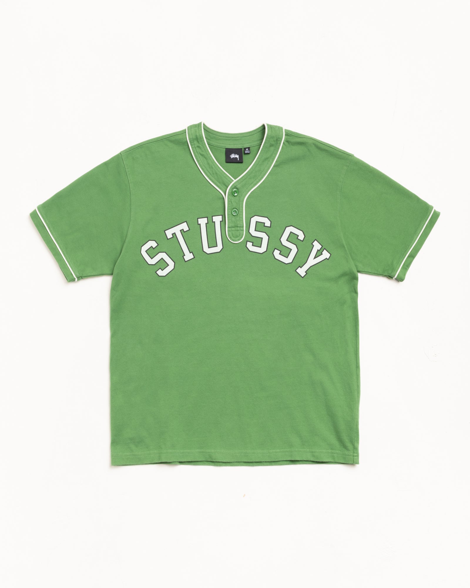 Arch Baseball Jersey – Green | Tops & Shirts | Stüssy Japan
