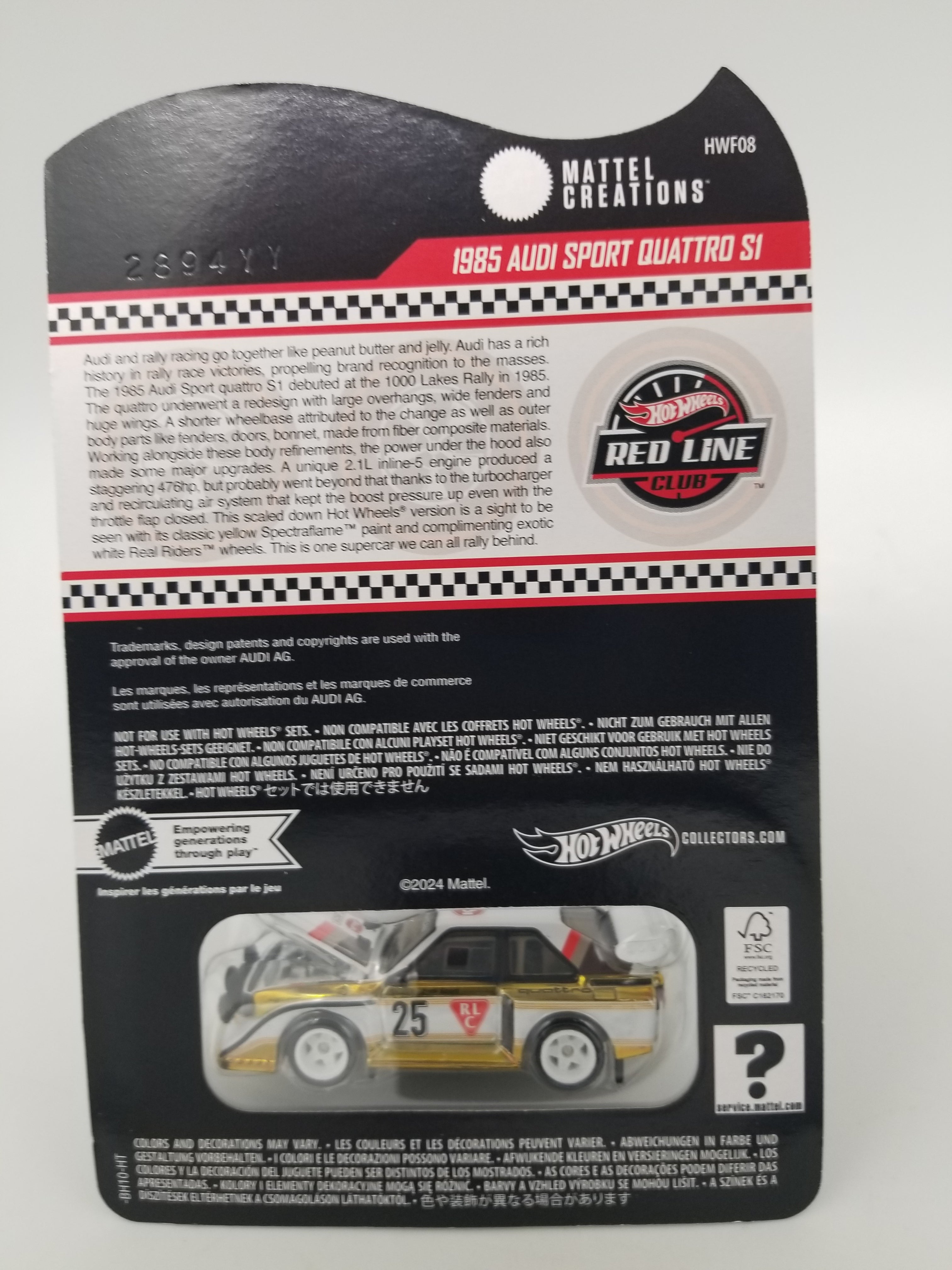 Hot Wheels RLC 1985 Audi Sport Quattro SI – JTSpecialty