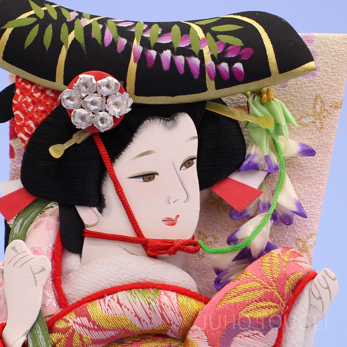 ビンテージ 日本の伝統的羽子板8個セット 高品質