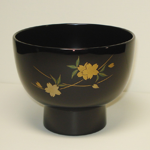 輪島塗 布着 合鹿椀 天然木 削り出し 黒漆 木製 漆塗 漆器 2個セット