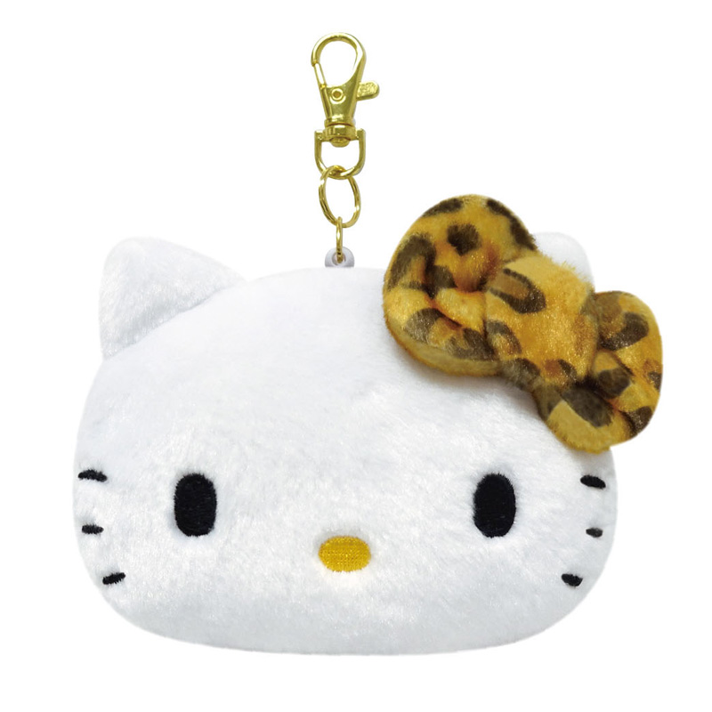 フェイスパスケース ｜ハローキティ（ヒョウ柄シリーズ） [ブラウン