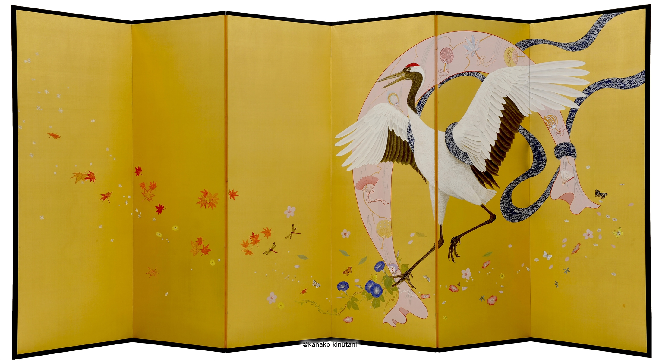 The Wind and Thunder Gods (a folding screen with six panels