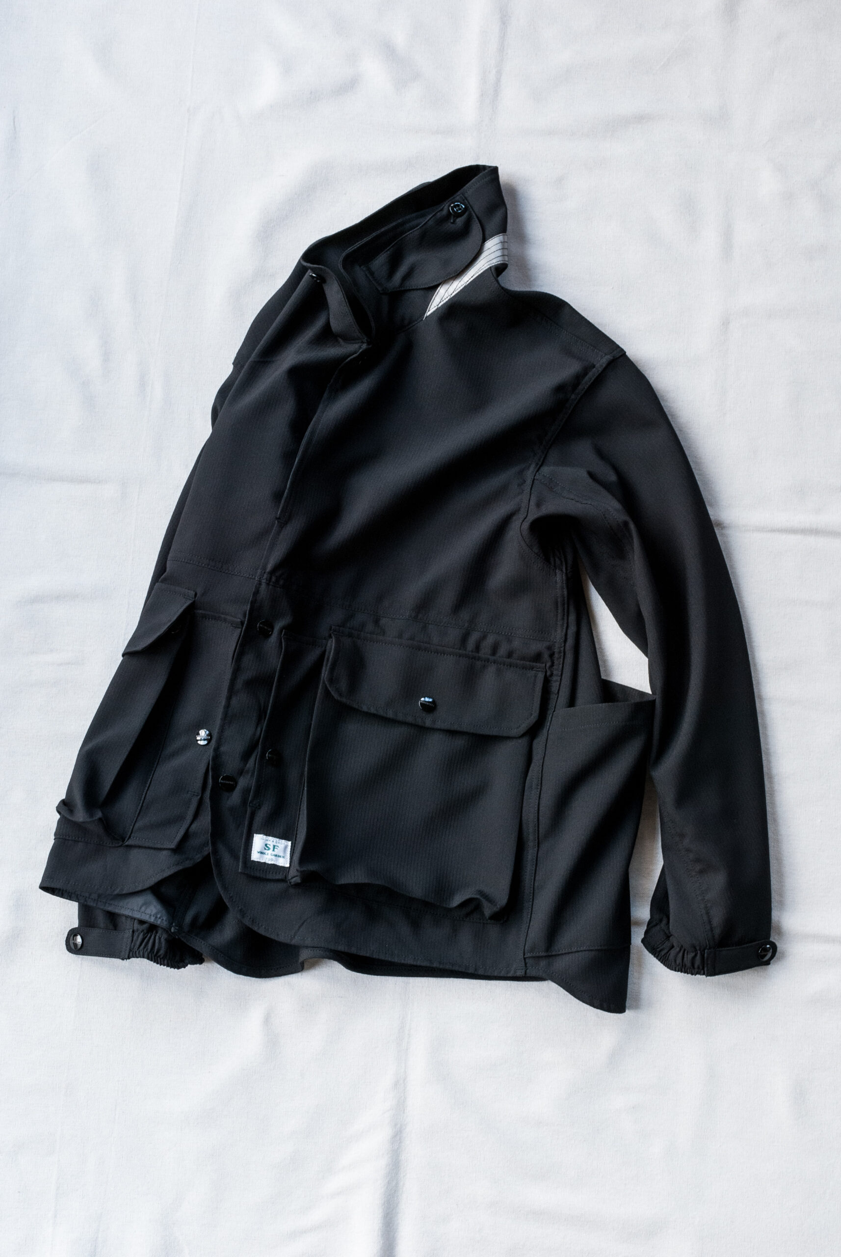 SASSAFRAS Cultivator Jacket Wool Like Tropical Black | kado〔カド