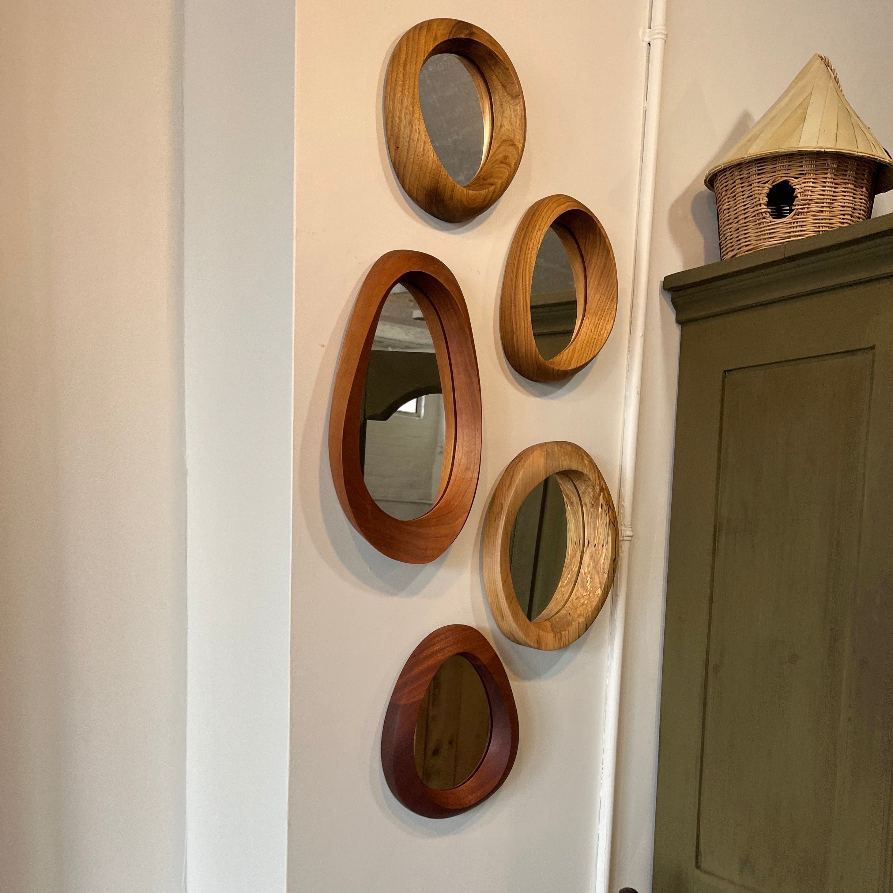Hand-Carved Wood Organic Mirror – Kaaterskill Market