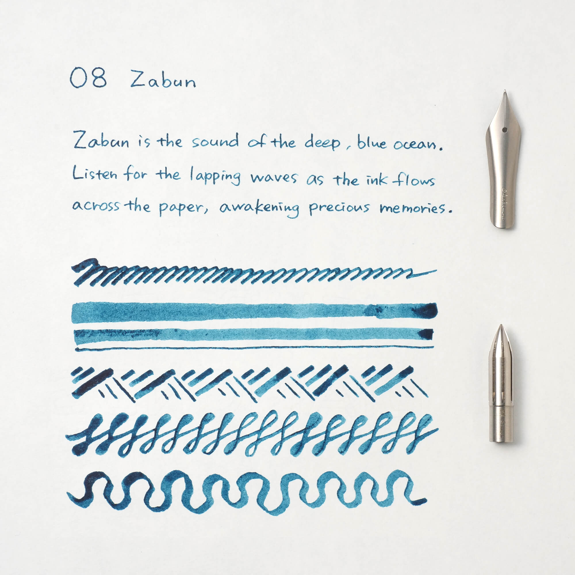 08 ざぶん カキモリオリジナル顔料インク – Kakimori