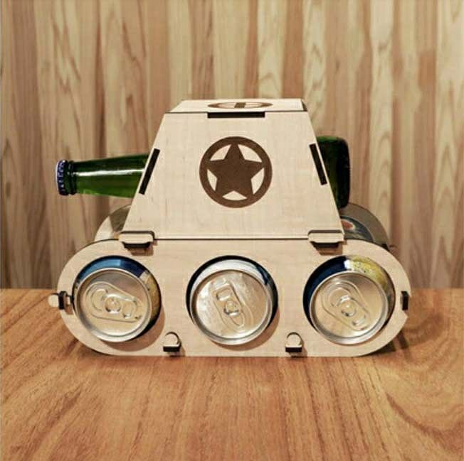 ドリンクボトルホルダー ドリンク ホルダー 戦車 タンク 収納 ワイン