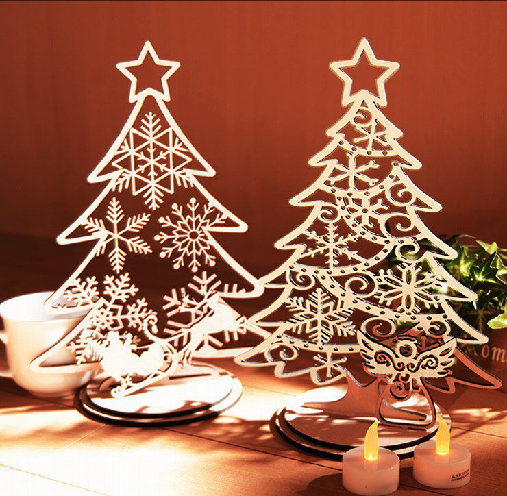 クリスマスツリー 木製 卓上サイズ 2種類から選べる 幅約20cm幅 高さ