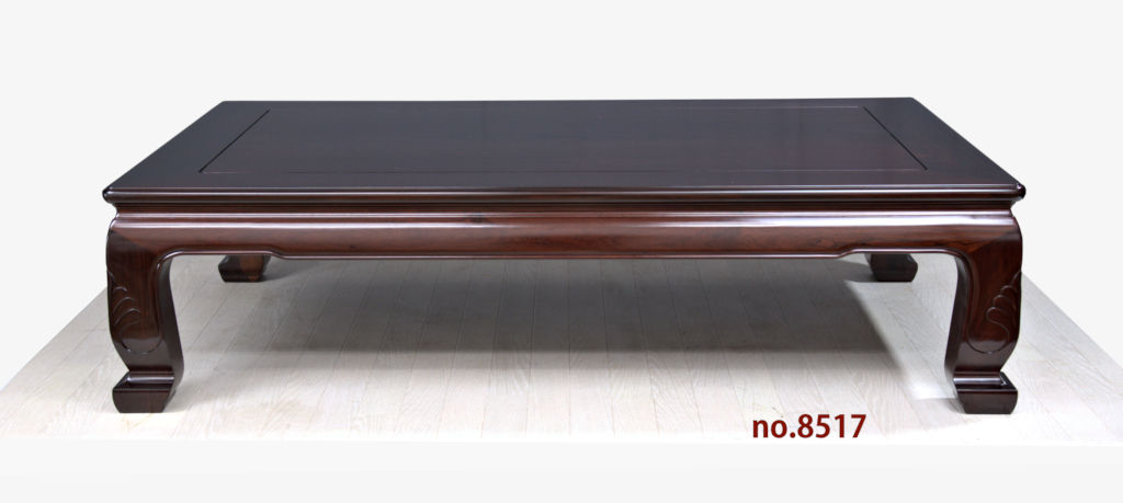 座敷机: 紫檀 若葉足無地 4.5尺机 no.8517 / 唐木家具OSAKA