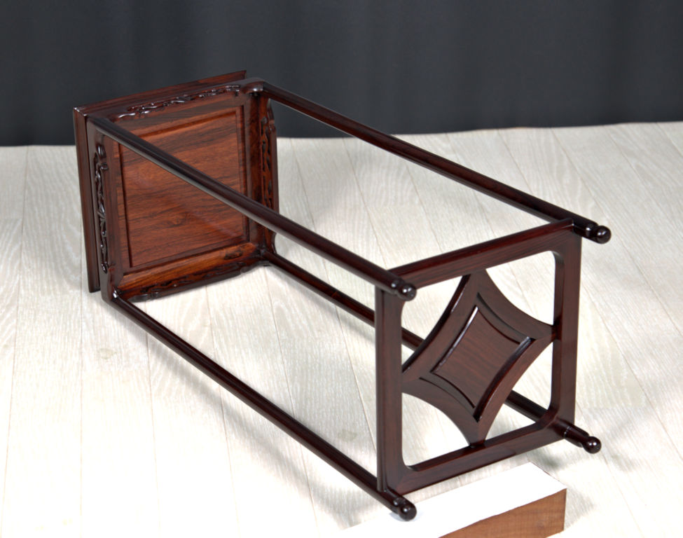 花台:紫檀 日本製 角高卓 H56cm no.8793 / 唐木家具OSAKA