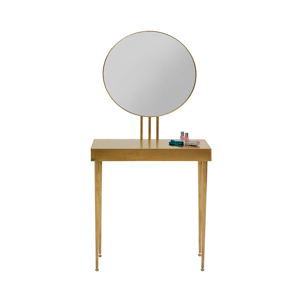 廃番】カーブ アート 153cm コンソール / ミラー - デスク・机の通販