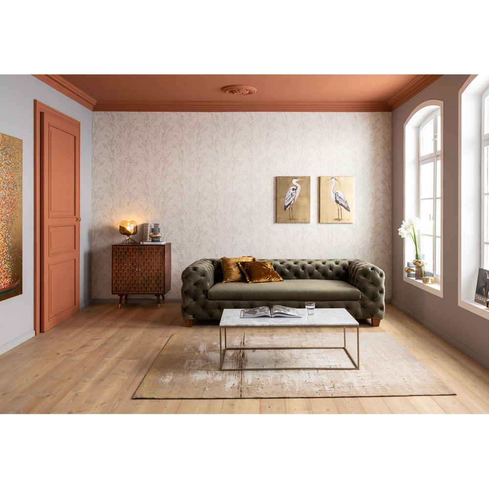 キーウェストマーブル 120x60cm ローテーブル/コーヒーテーブル - ロー