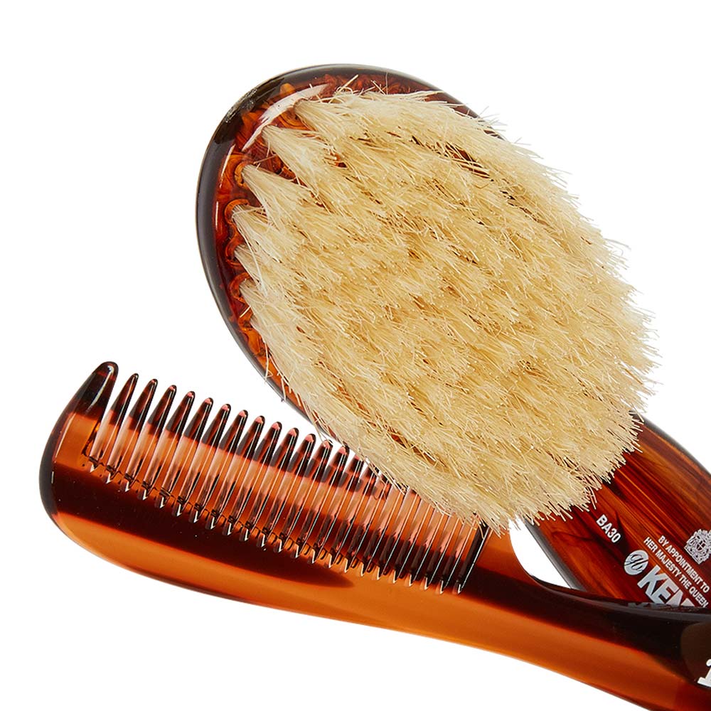 ベビー エクストラソフトヘアブラシ & ハンドメイドコーム BA30 《G.B.