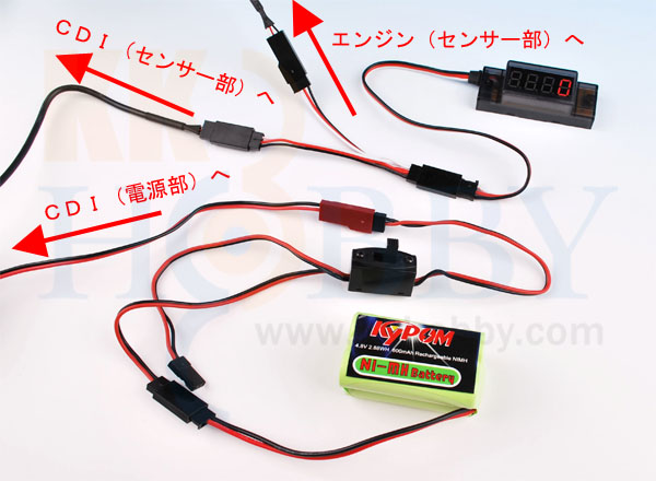 KK HOBBY 】 GT POWER ガソリンエンジン用オンボードタコメーター