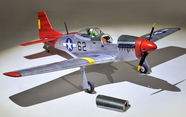 KK HOBBY 】P51 MUSTANG GP/EP V2 .46～.55 （電動リトラクトセット付