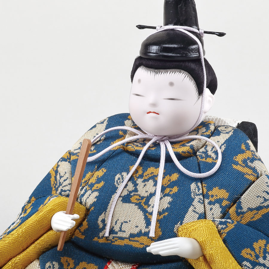 人形の田辺 / 【幸一光】木目込雛人形 蘭 親王飾り