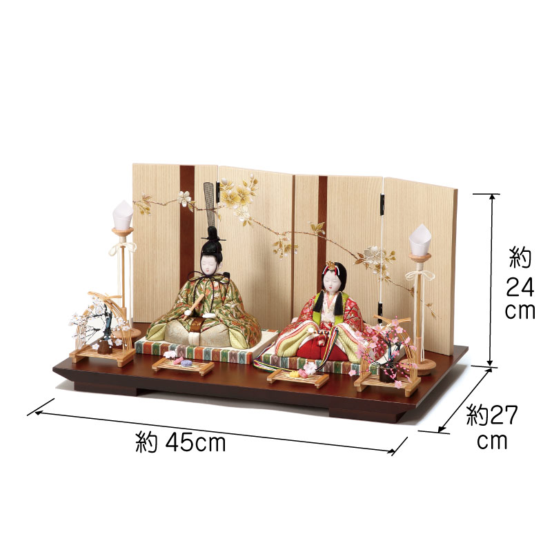 人形の田辺 / 朱雀雛 親王飾り（正絹）