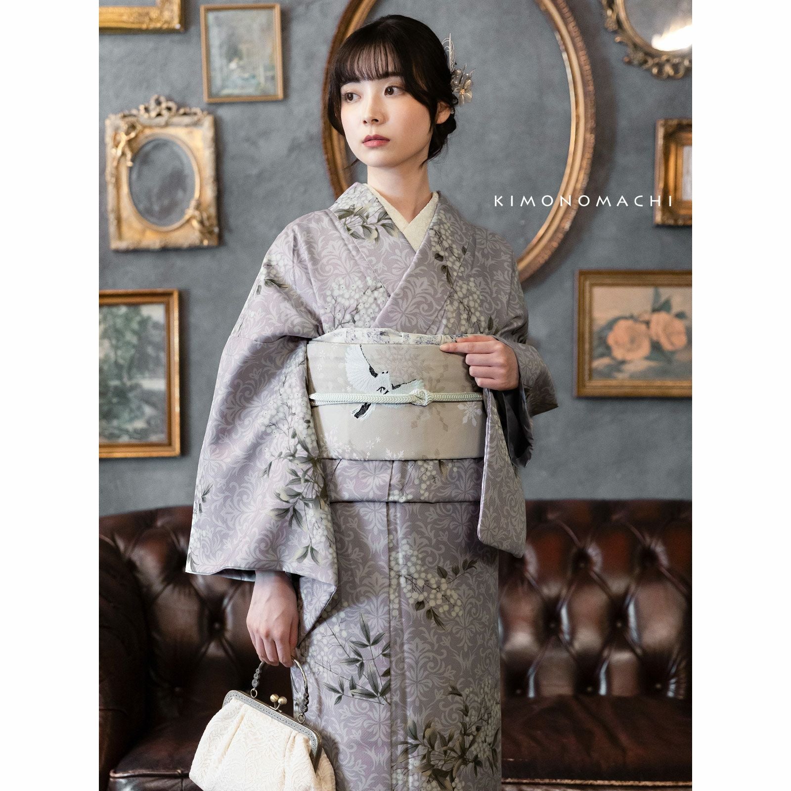 洗える着物 セット 「袷着物＋京袋帯の2点セット 全8柄」 KIMONOMACHI