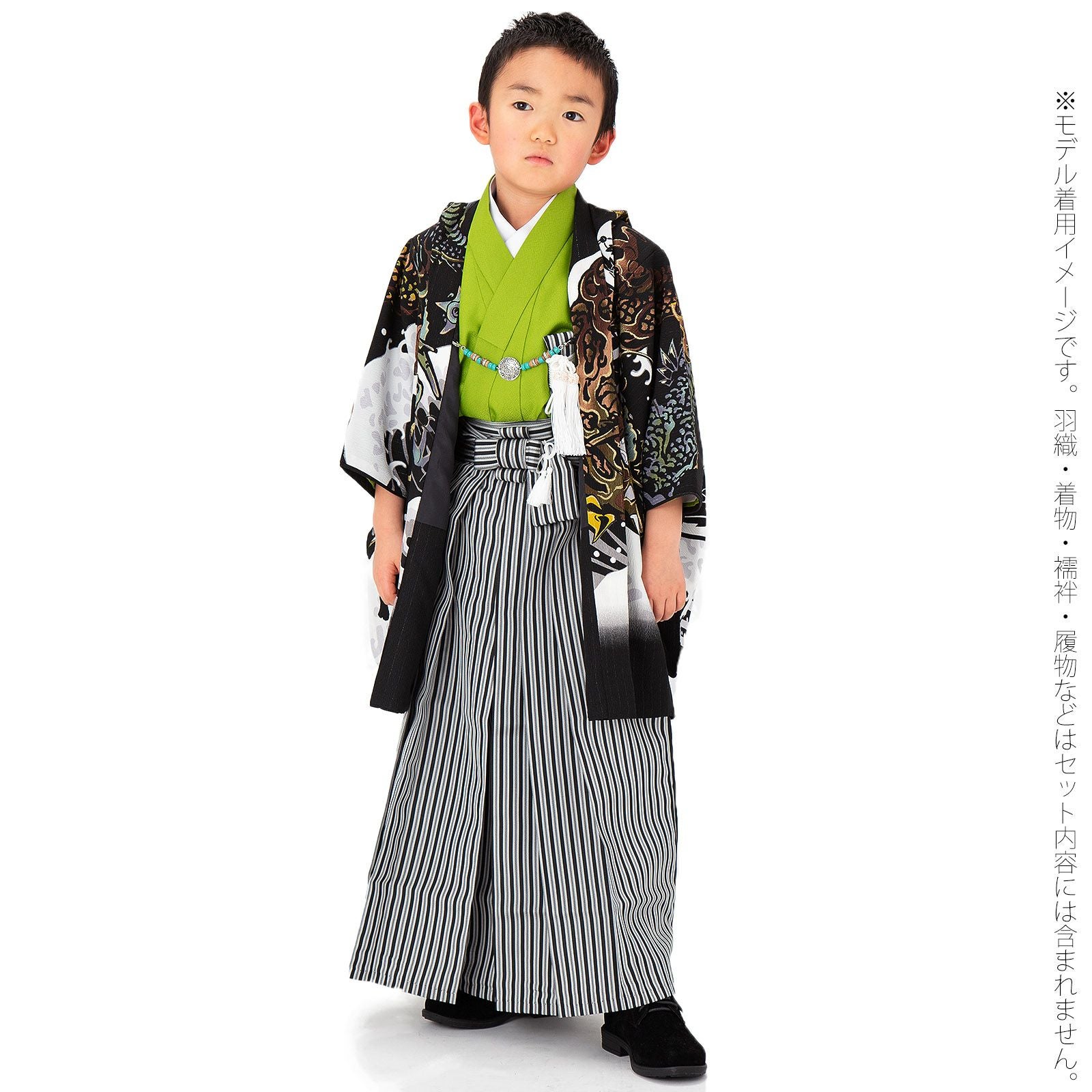 男の子袴セット 「縞 全3柄」 3歳、5歳、7歳の男の子用袴 七五三 卒園